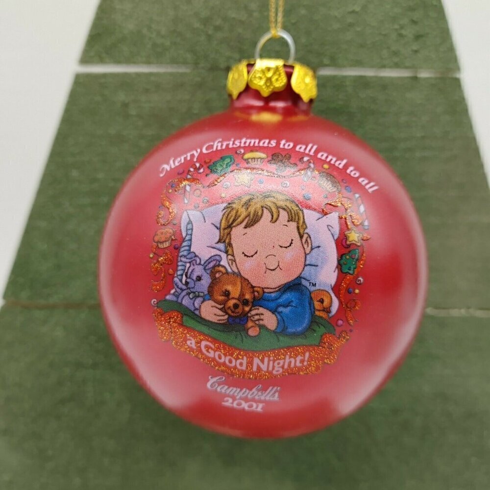 Campbells Happy Holidays Collectors Edition 2001 Good Night Christmas Ornament - Picture 3 of 10